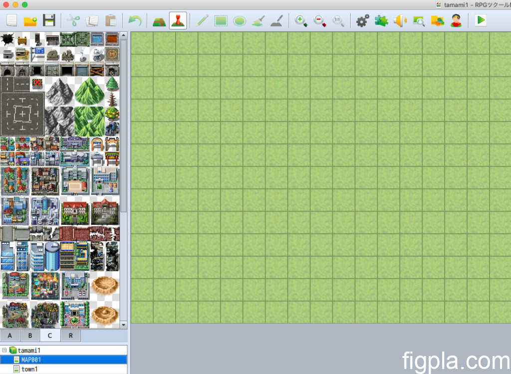 RPGツクールMVタイルセット事例１