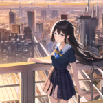 【AIイラスト研究】街と少女