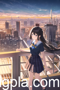 【AIイラスト研究】街と少女