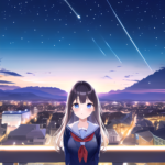 【AIイラスト研究】流星の明かり