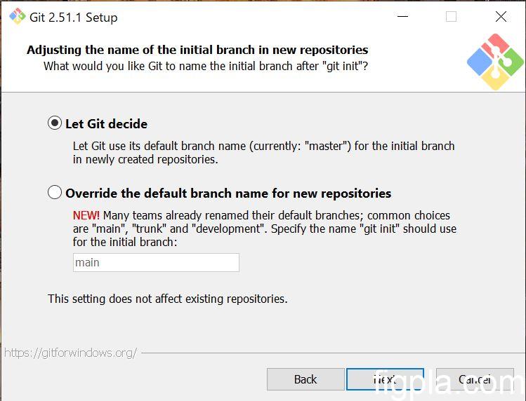 ブランチ名変更オプション