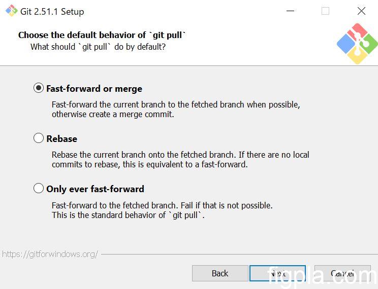 ast-forward or merge
